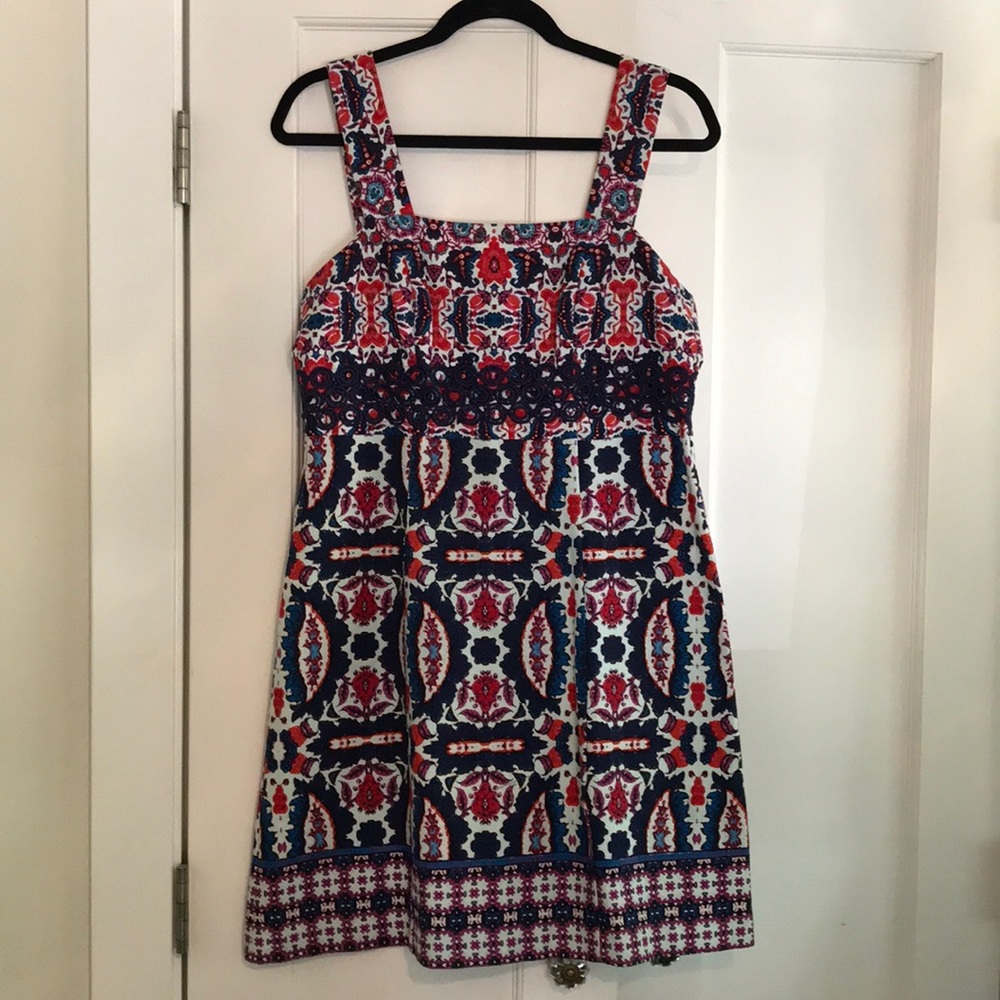 Taylor Cotton Pique Sundress, Size 10